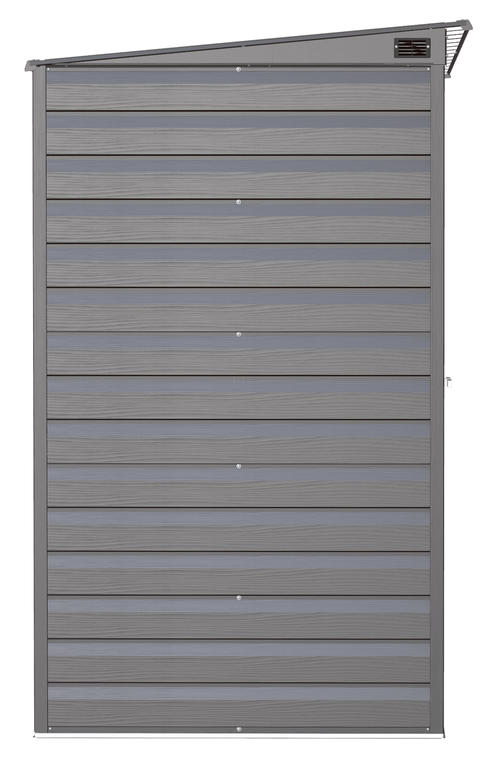 Arrow Select Steel Storage Shed, 10x4 ft, Pent Roof, Charcoal