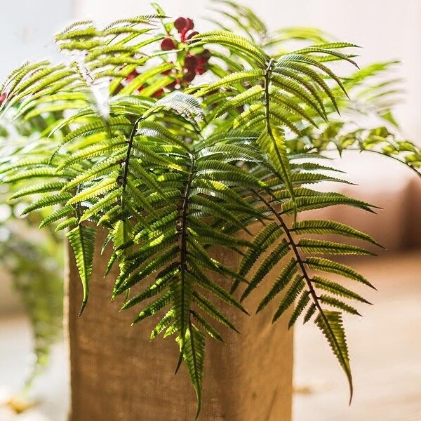 RusticReach Artificial Plant Chain Fern Stem 22 Tall