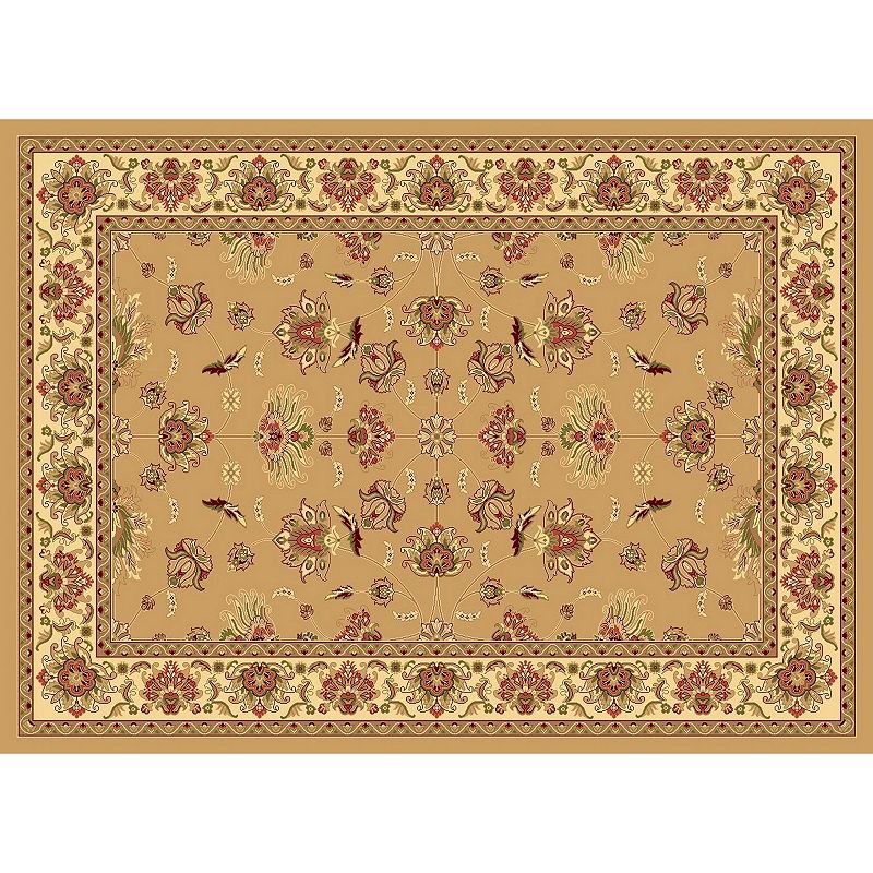 Rugs America New Vision Kashan Framed Floral Rug