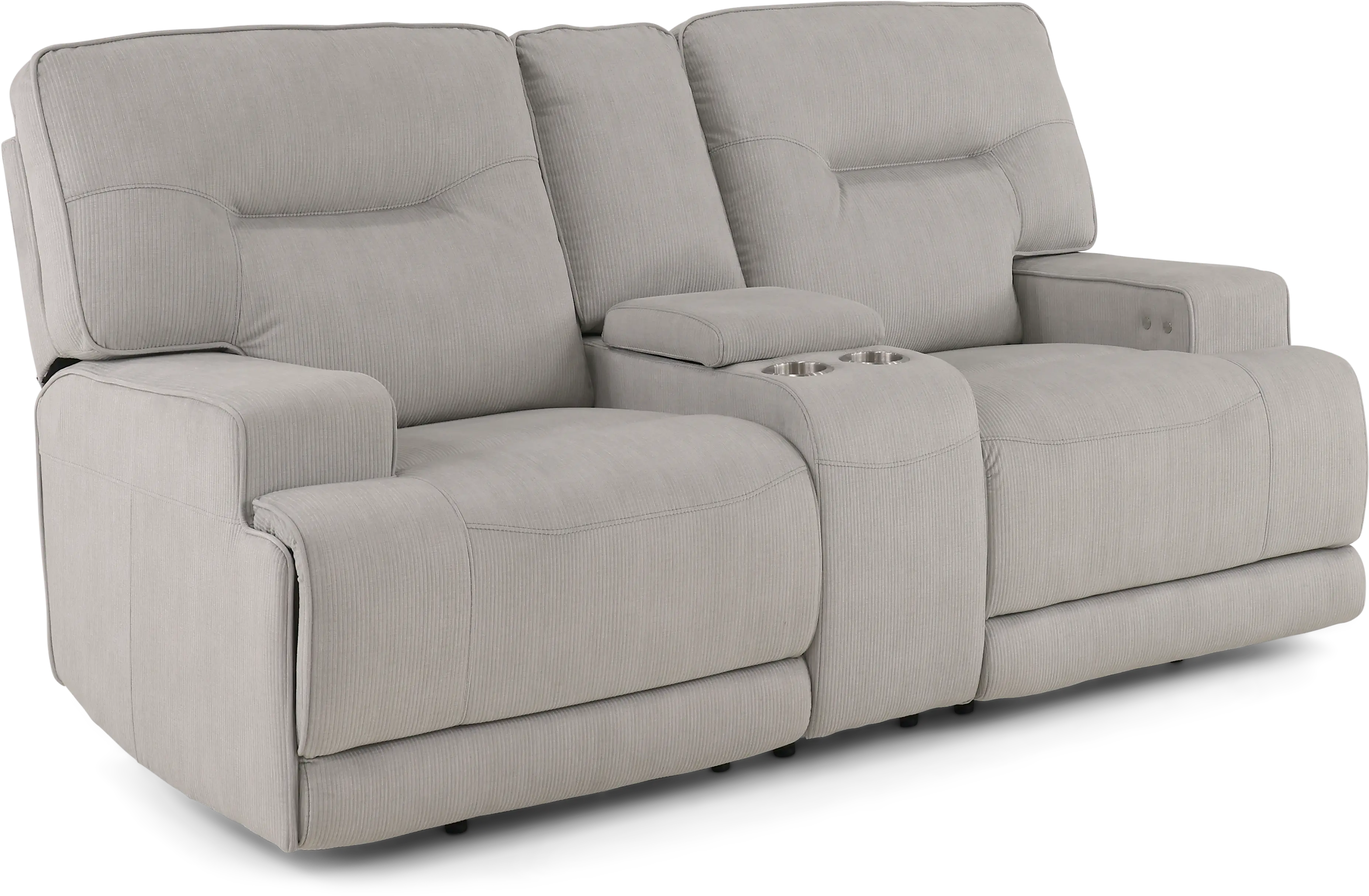 Stanza Sterling Gray Power Reclining Loveseat