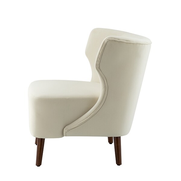 Iolchos Living Room Armless Accent Chair with Wingback by HULALA HOME