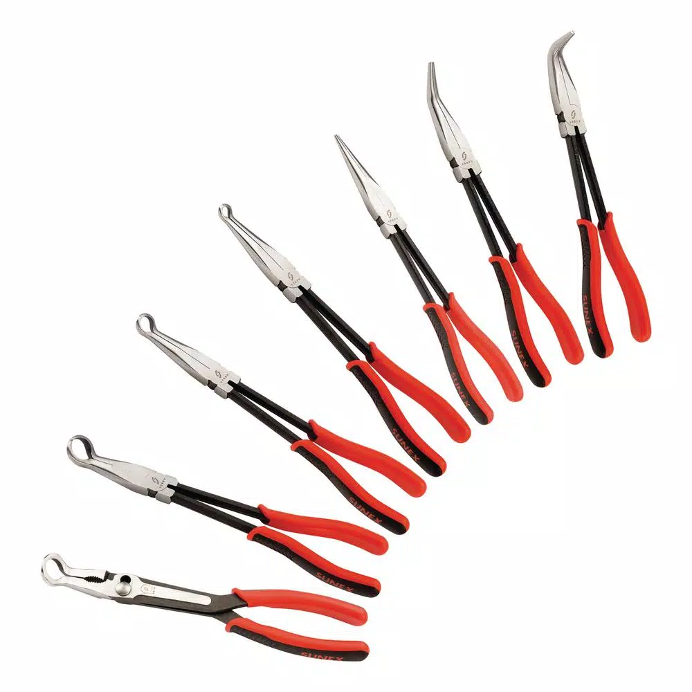 SUNEX TOOLS Long Reach Pliers Set (7-Piece) and#8211; XDC Depot