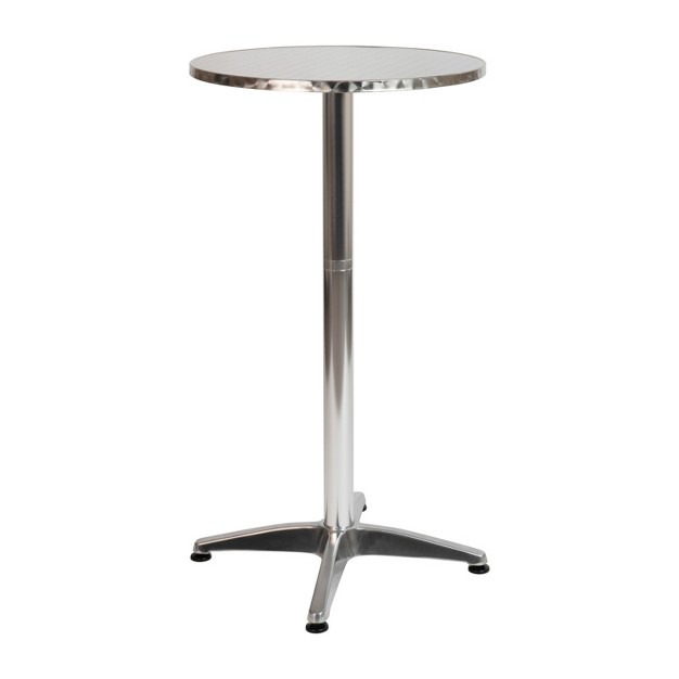 Round Aluminum Indoor outdoor Bar Height Table