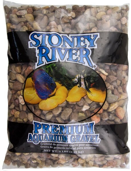 Stoney River Cherokee Pebble Premium Aquarium Gravel， 5-lb bag