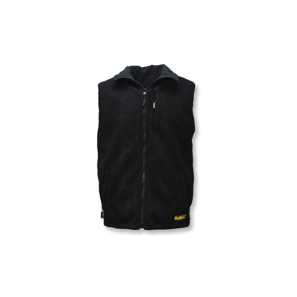 DEWALT 20V Fleece Vest Mens Heated Reversible Small Black Kit