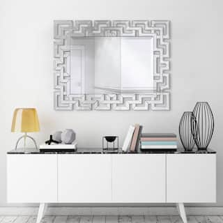 Empire Art Direct Medium Rectangle Clear Beveled Glass Modern Mirror (31 in. H x 40 in. W) MOM-16060MM-3140