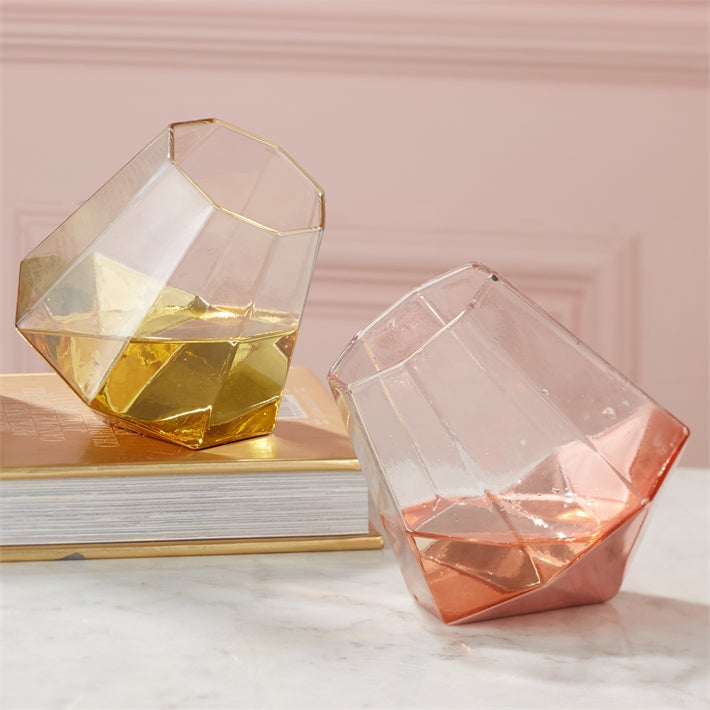 Shine Bright Like a Diamond Stemless Wine Glass in Various Colors