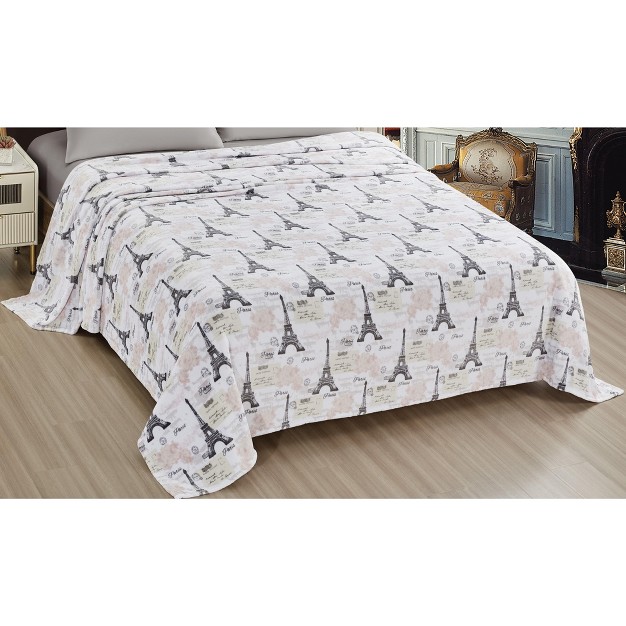 Noble House Super Soft And Ultra Comfy Luxe Printed Blanket Bridgette