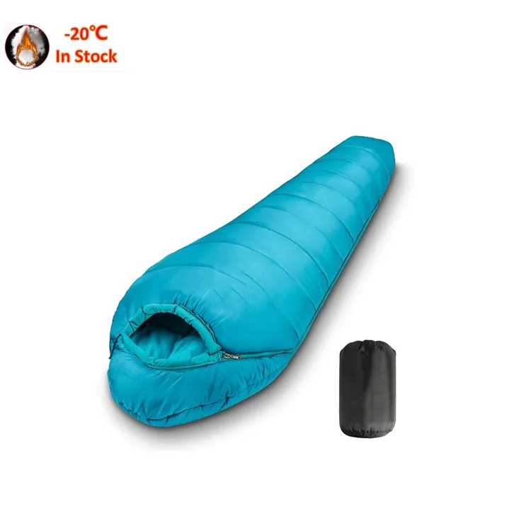 2023 winter Hot Sell light Cotton Down cheap human shape camping sleeping bag