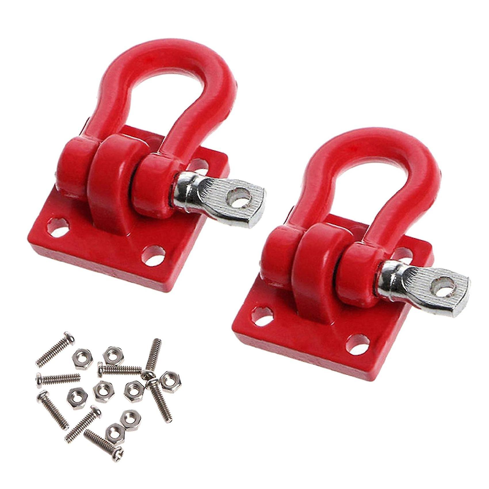 10x Metal Climbing Trailer Tow Hook Hooks Buckle Accessory For 1/10 Scale Rc Crawler Truck D90 Scx1