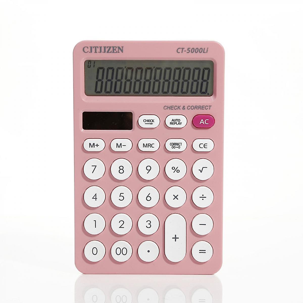 12-digit Solar Scientific Calculator Desktop Financial Office Computer Calculators Large Display Office Calculators Cute