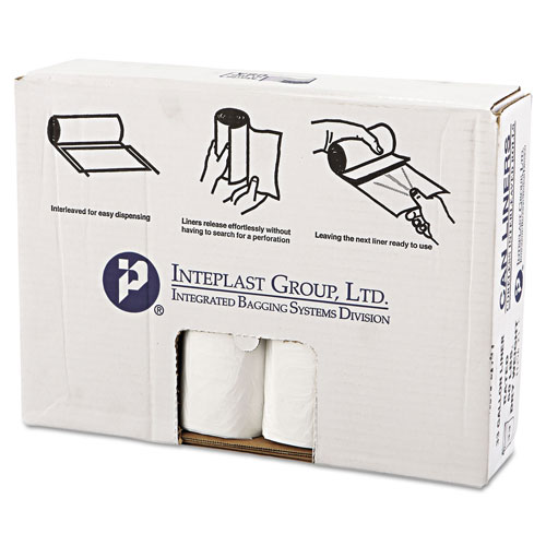 InteplastPitt High-Density Commercial Can Liners Value Pack | 33 gal， 14 microns， 33