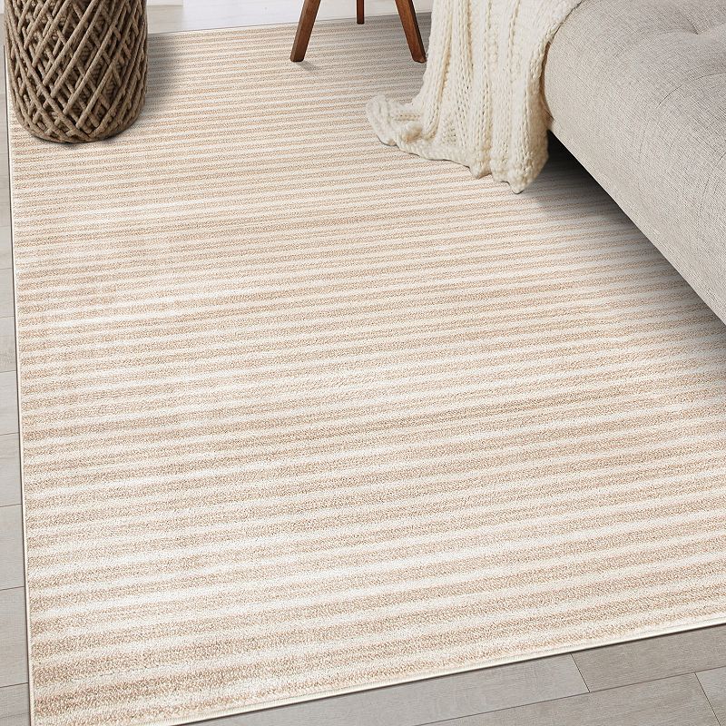 World Rug Gallery Contemporary Striped Area Rug