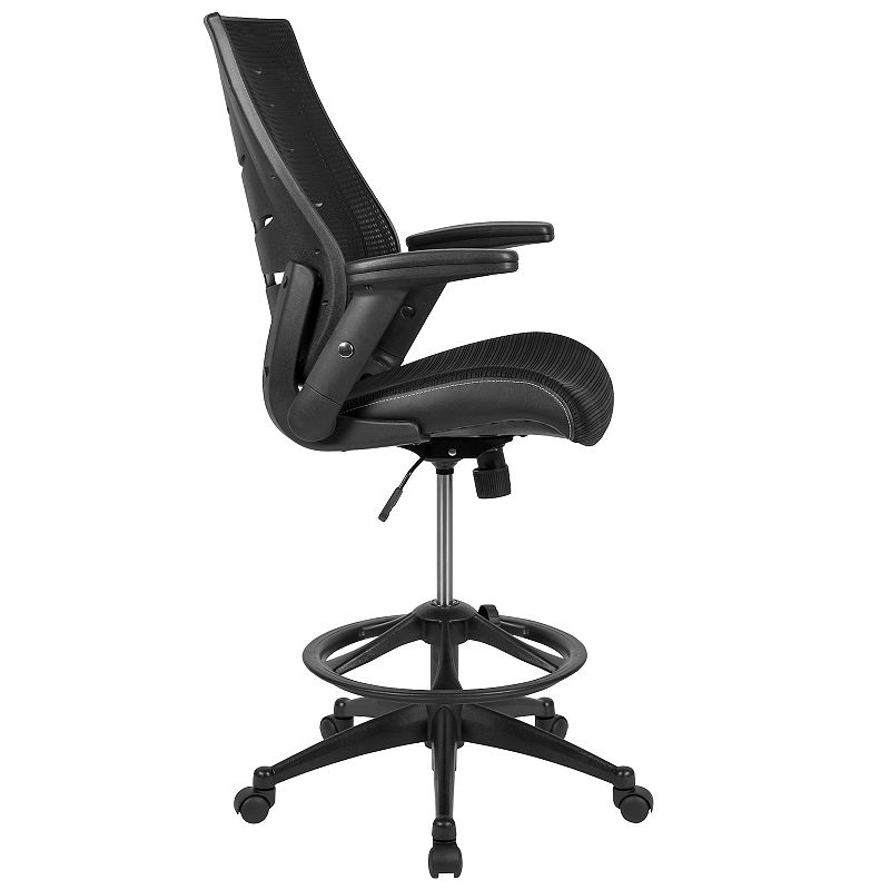 Flash Furniture Kale High Back Ergonomic Drafting Desk Chair