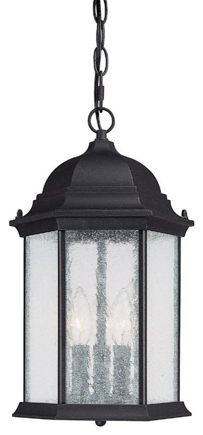 Capital Lighting 9836BK Main Street   3 Light Outdoor Hanging Lantern   Traditional   Outdoor Hanging Lights   by Buildcom  Houzz