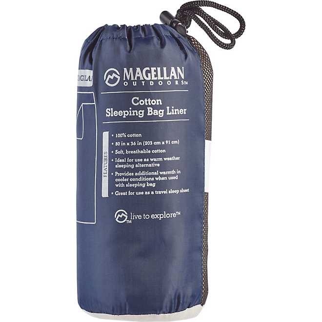 Magellan Outdoors Cotton Rectangular Sleeping Bag Liner