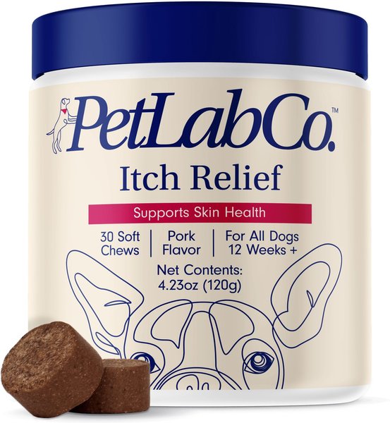 PetLab Co. Itch Relief Pork Flavor Dog Supplement， 30 count