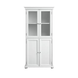 Home Decorators Collection Hampton Harbor 25 in. W x 14 in. D x 52-12 in. H Linen Cabinet in White BF-20191-WH