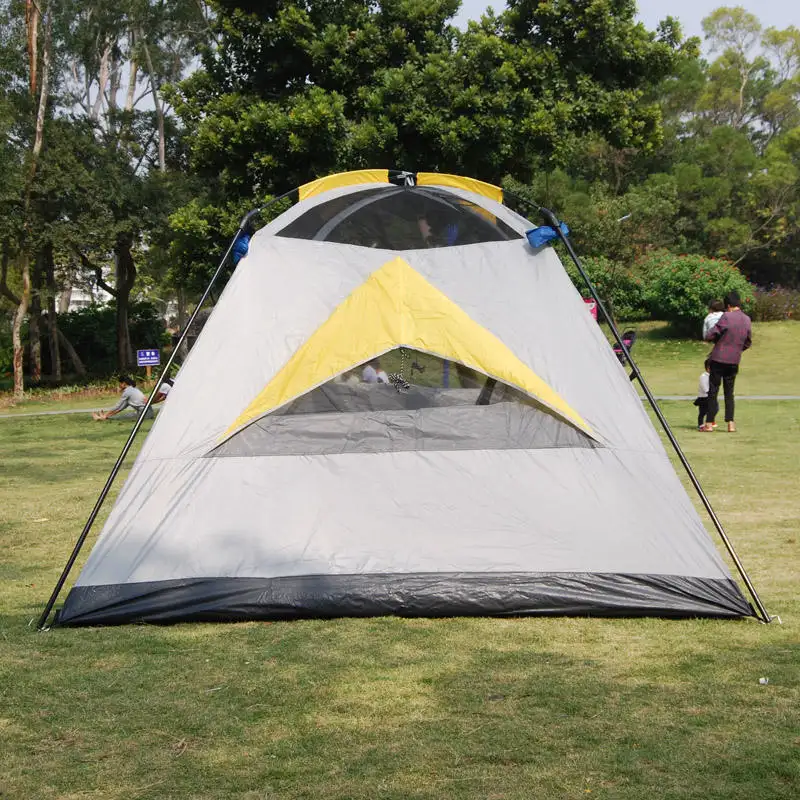 Factory Price 4 6 Person Camping Tent Double Layer Windproof Outdoor Tent High Quality Family Tent