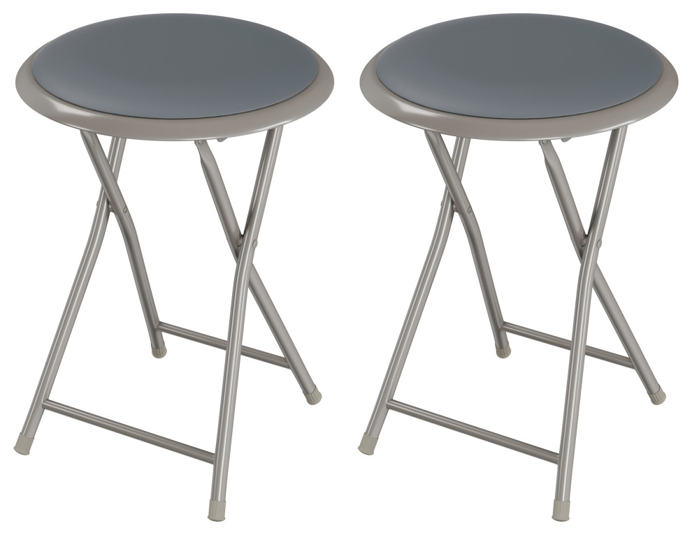 Folding Bar Stools   Contemporary   Folding Chairs And Stools   by Trademark Global  Houzz