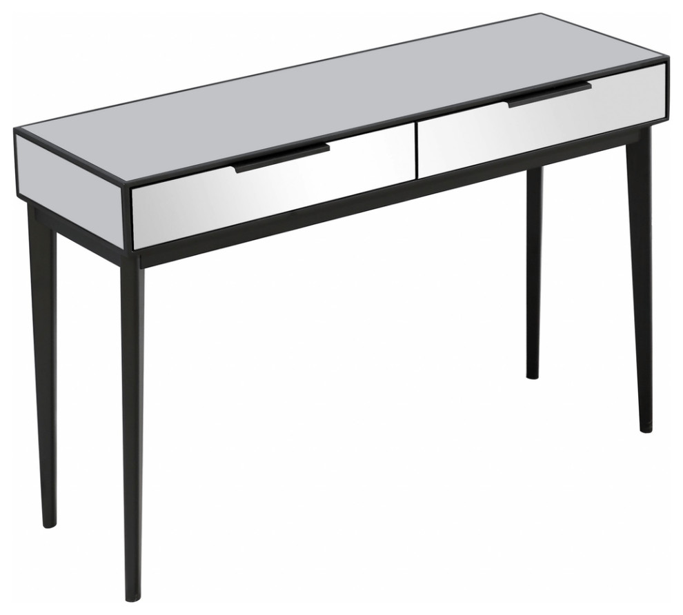 Smokey Grey Console Table   Midcentury   Console Tables   by HomeRoots  Houzz