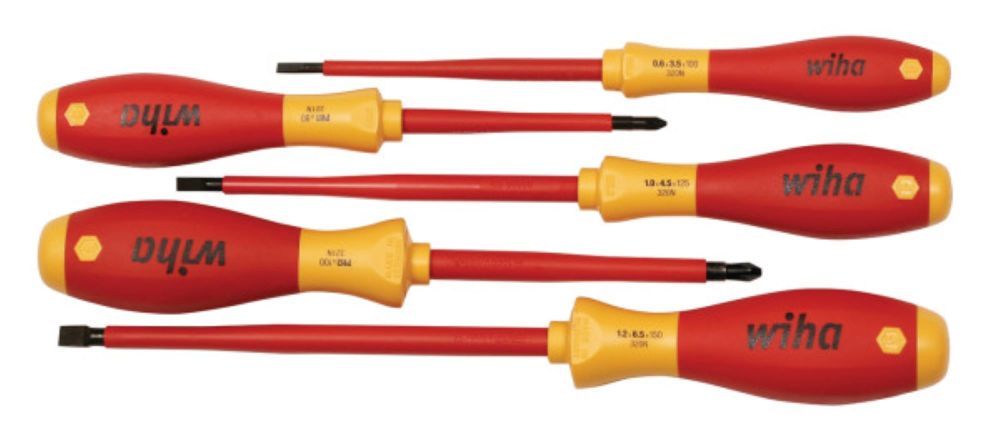 Wiha SoftFinish Screwdriver Set Insulated 5pc