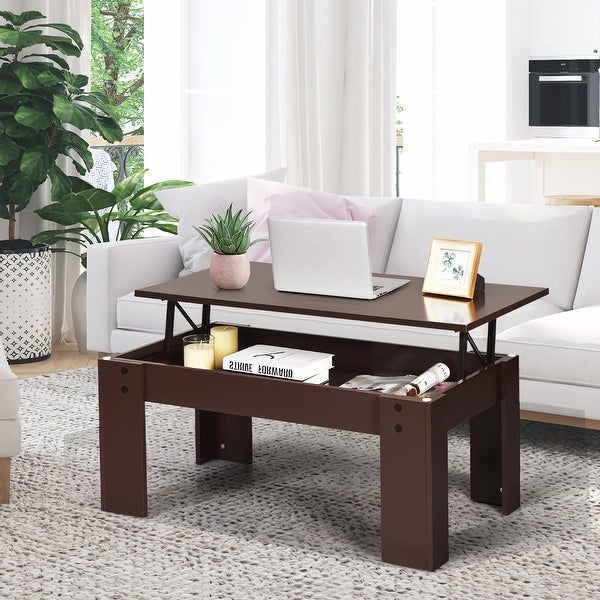 Lift Top Coffee Table Cocktail Table with Hidden Storage Space