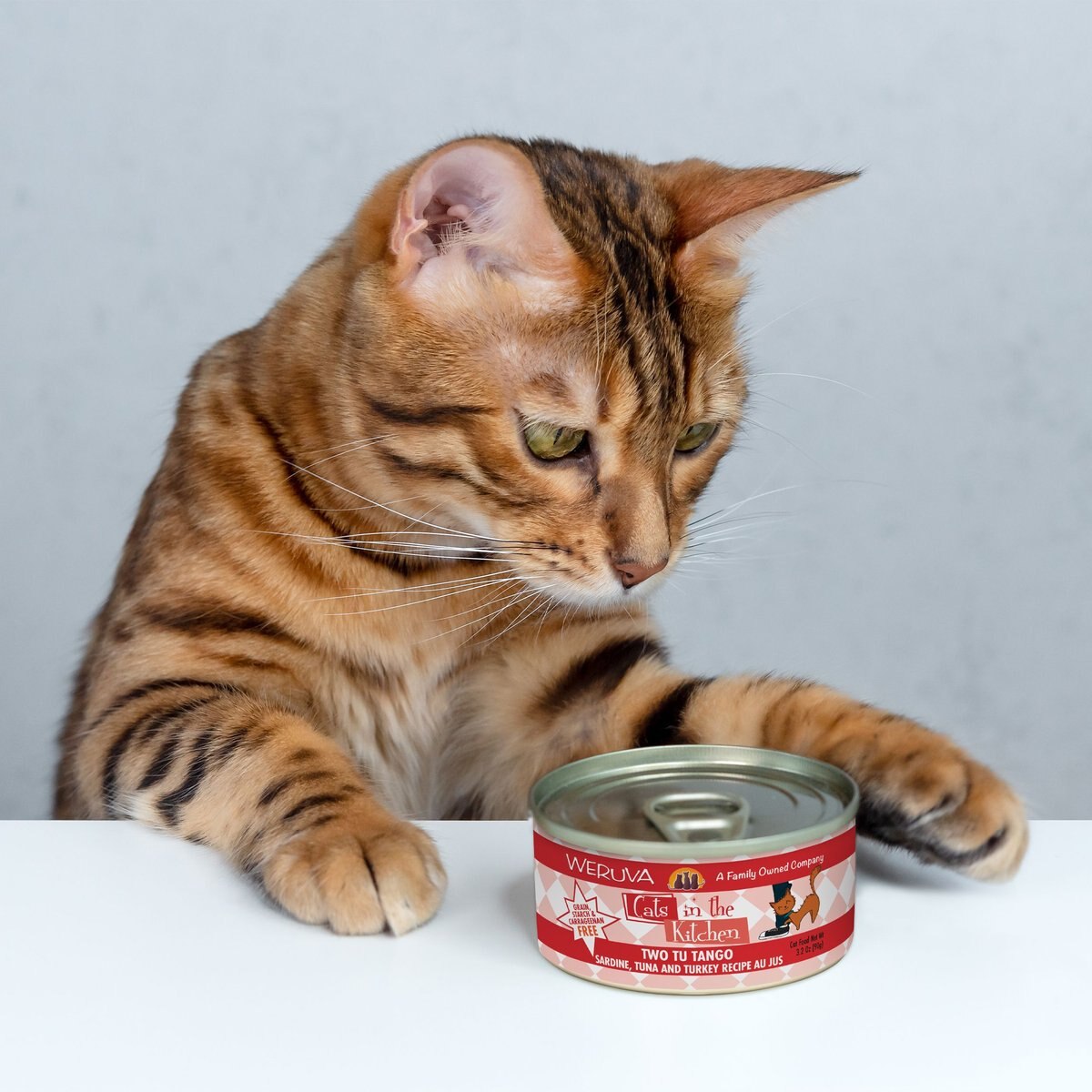 Weruva Cats in the Kitchen Two Tu Tango Sardine， Tuna and Turkey Au Jus Grain-Free Canned Cat Food