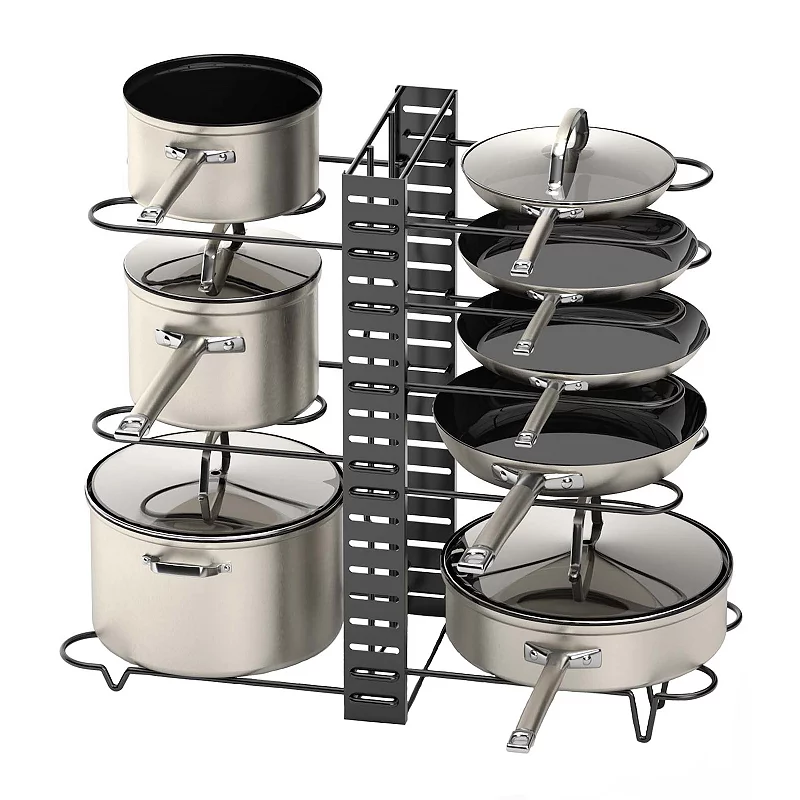 Pot Rack Organizer for Kitchen Cabinet and Pantry