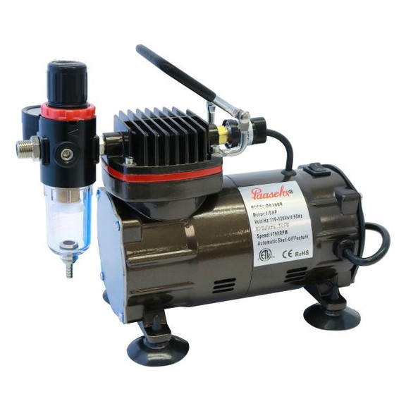 Paasche DA300R 1/5 HP Oilless Compressor with Regu...