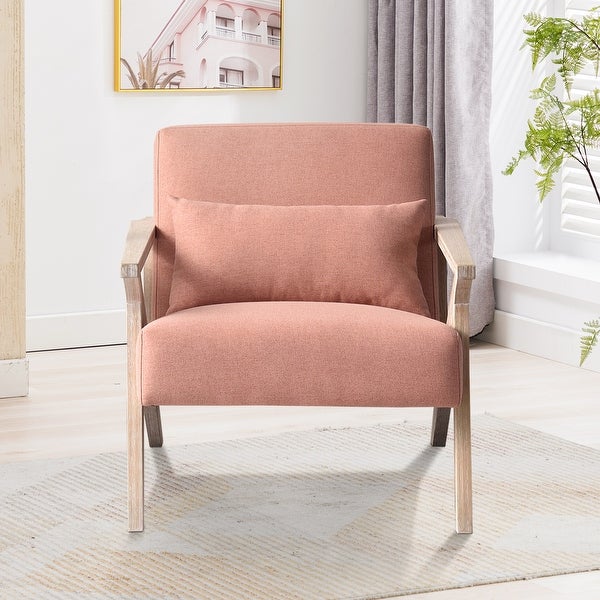 Ebello Accent Armchair Solid Hardwood Upholstered for Living Room