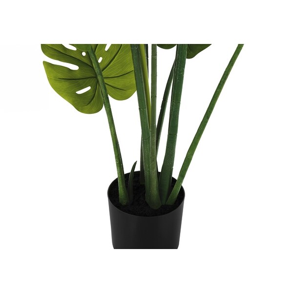 Artificial Plant，45 Tall，Monstera Tree，Indoor，Faux，Fake，Floor，Greenery，Potted，Real Touch，Decorative，Green Leaves