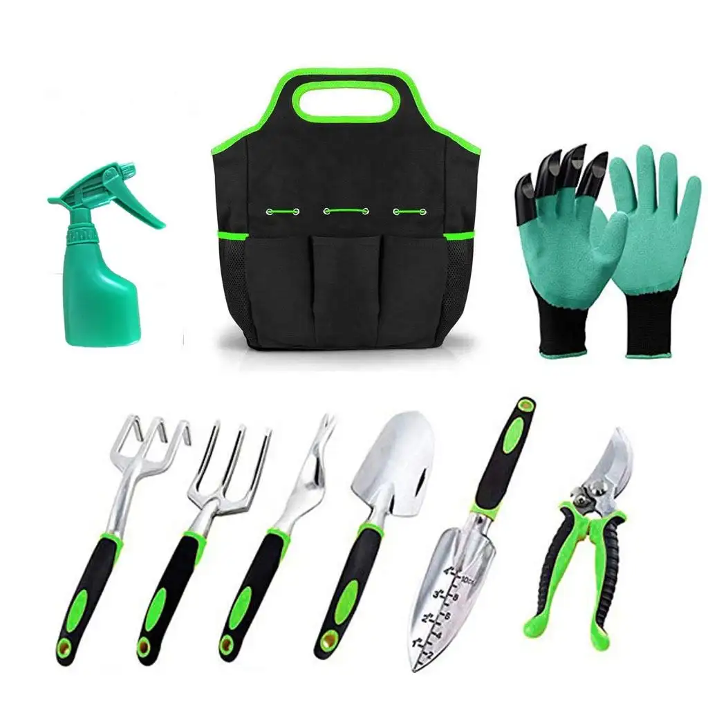 Supplies Gardening Tools For Women Hand Tools Set With Weeder Fork Rake Trowel Pruner Digging Stainless Steel Garden Tools Set