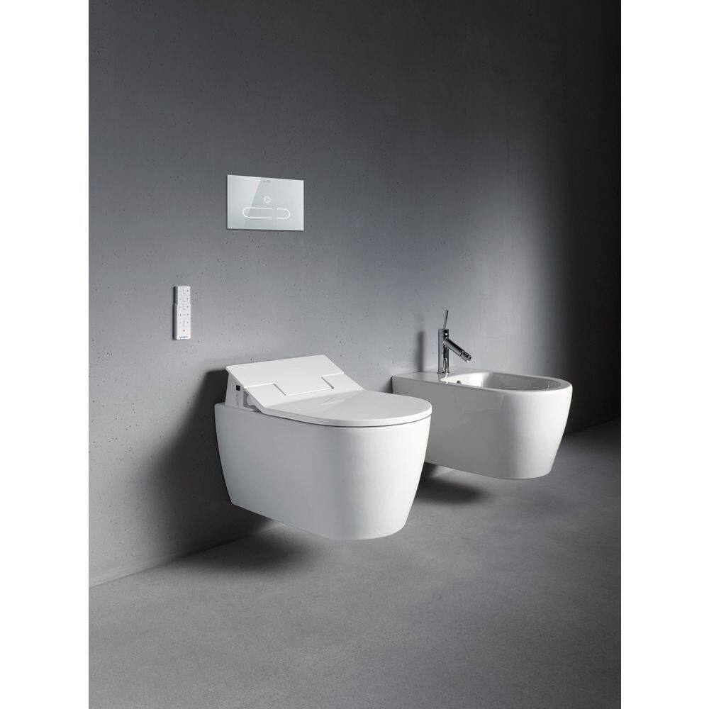 Duravit SensoWash Slim Electric Bidet Seat for Elongated Toilet in White 611000001001300