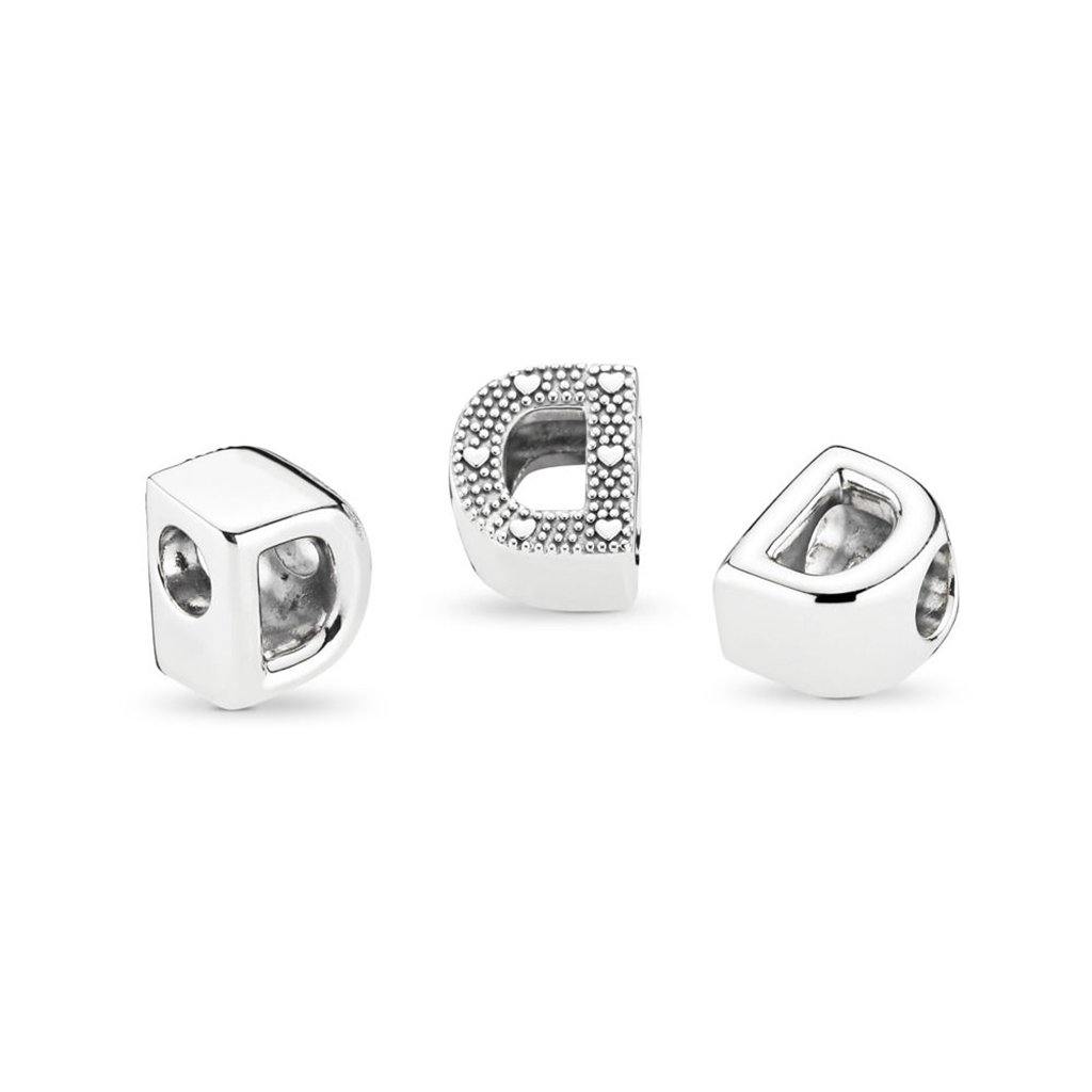 PANDORA  MOMENTS Letter Charm - 'D'