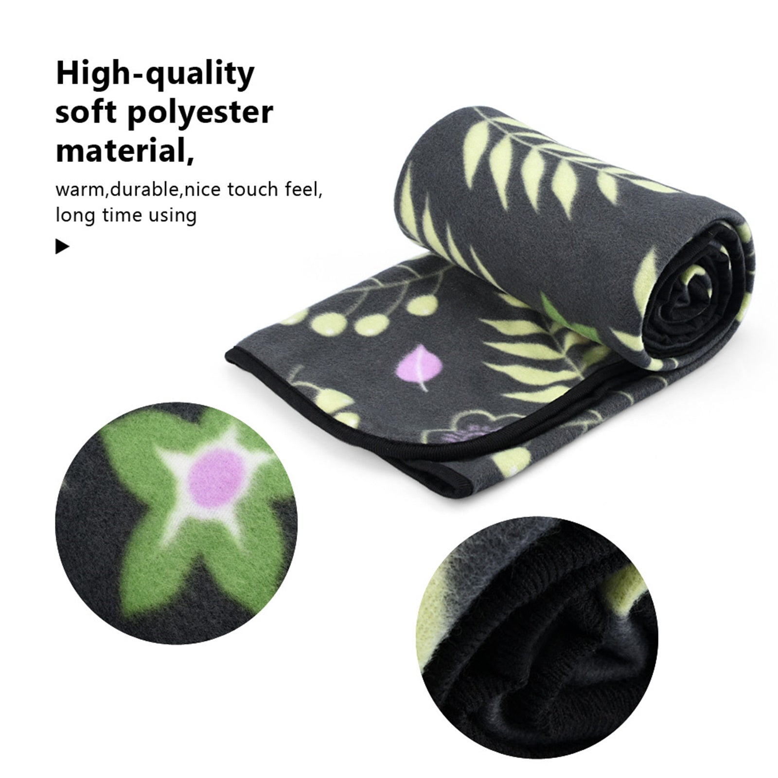 Travel Light Weighted Blanket Forestfish Twin/Full Size Fleece Blanket 0.7LB Throws Gray