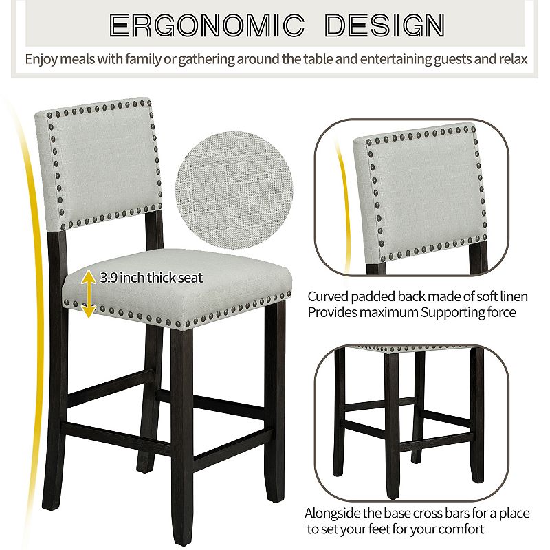 Merax 5-Piece Counter Height Dining Set