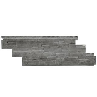 Novik NovikStone Dry Stack Stone (13.1 in. x 41.5 in.) Stone Siding in Basalt (10 Panels Per Box 25.2 sq. ft.) 100540002