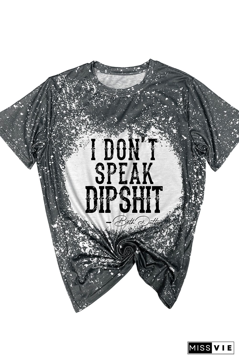 Yellowstone I don't Speak Dipshit Tee O-neck Short Sleeve Top Women Wholesale