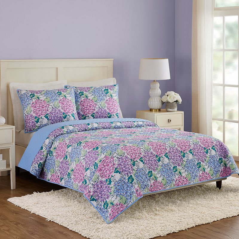 Vera Bradley Happy Hydrangea Quilt and Shams Set