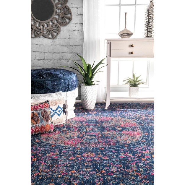 Nuloom Celina Floral Mandala Area Rug