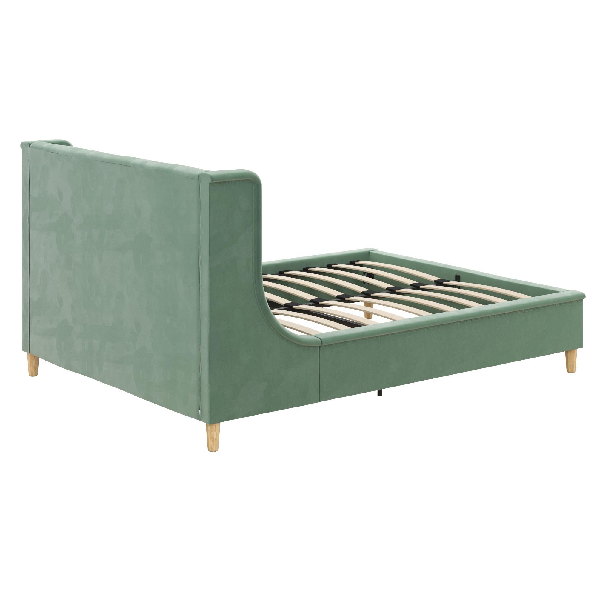 Little Seeds Monarch Hill Ambrosia Kids' Full Upholstered Bed, Teal Velvet