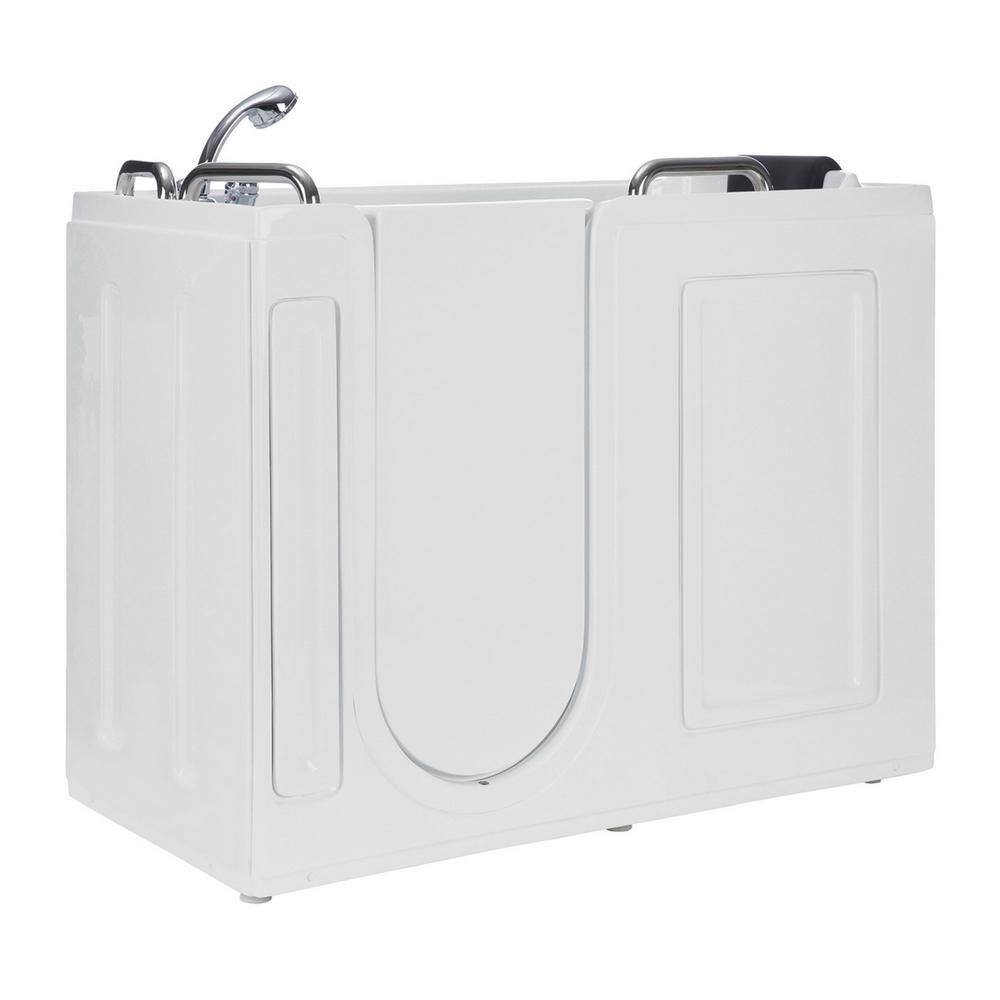 Empava 53 in. Left Drain Quick Fill Walk-In Whirlpool Bath Tub with Left Side Door in White EMPV-WIT02