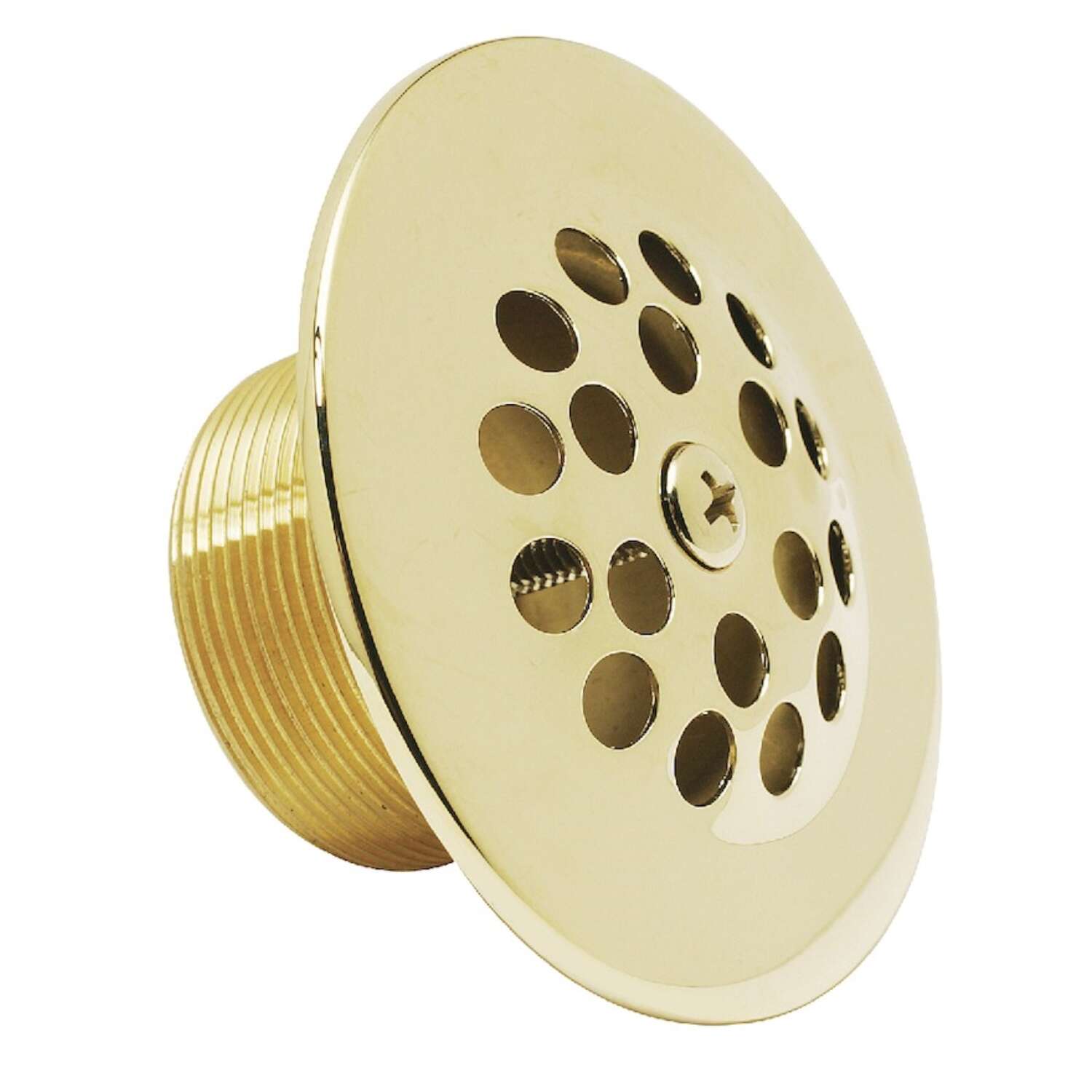 Ace 1-1/4 in. Natural Brass Shower Drain Strainer