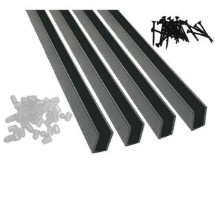 6 ft. Wild Hog Black Aluminum Hog Track Kit (5-Pack) 6WHBTK5PK