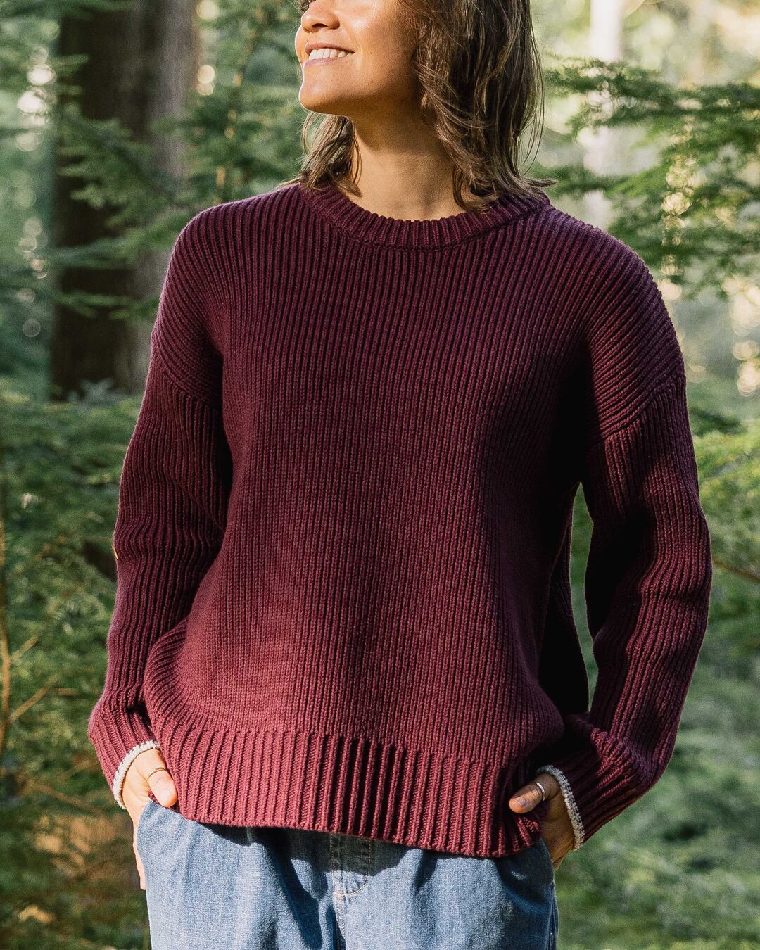 Gondwana Classic Knitted Jumper - Wine