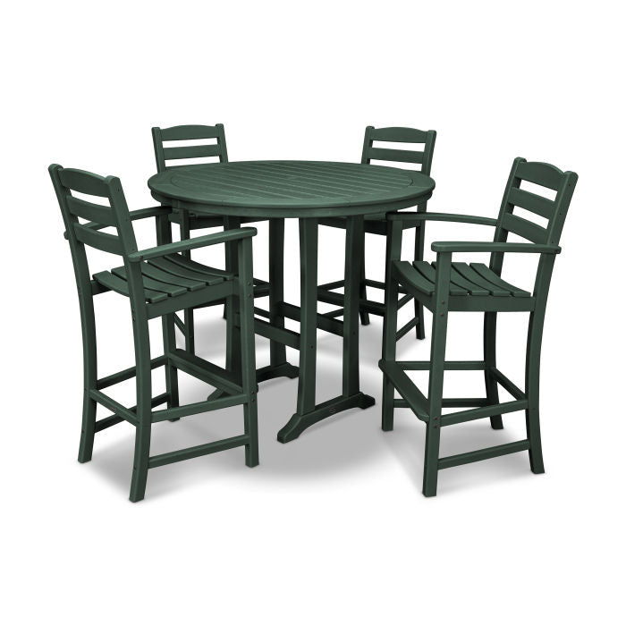 Polywood La Casa Café 5-Piece Bar Dining Set PWS306-1