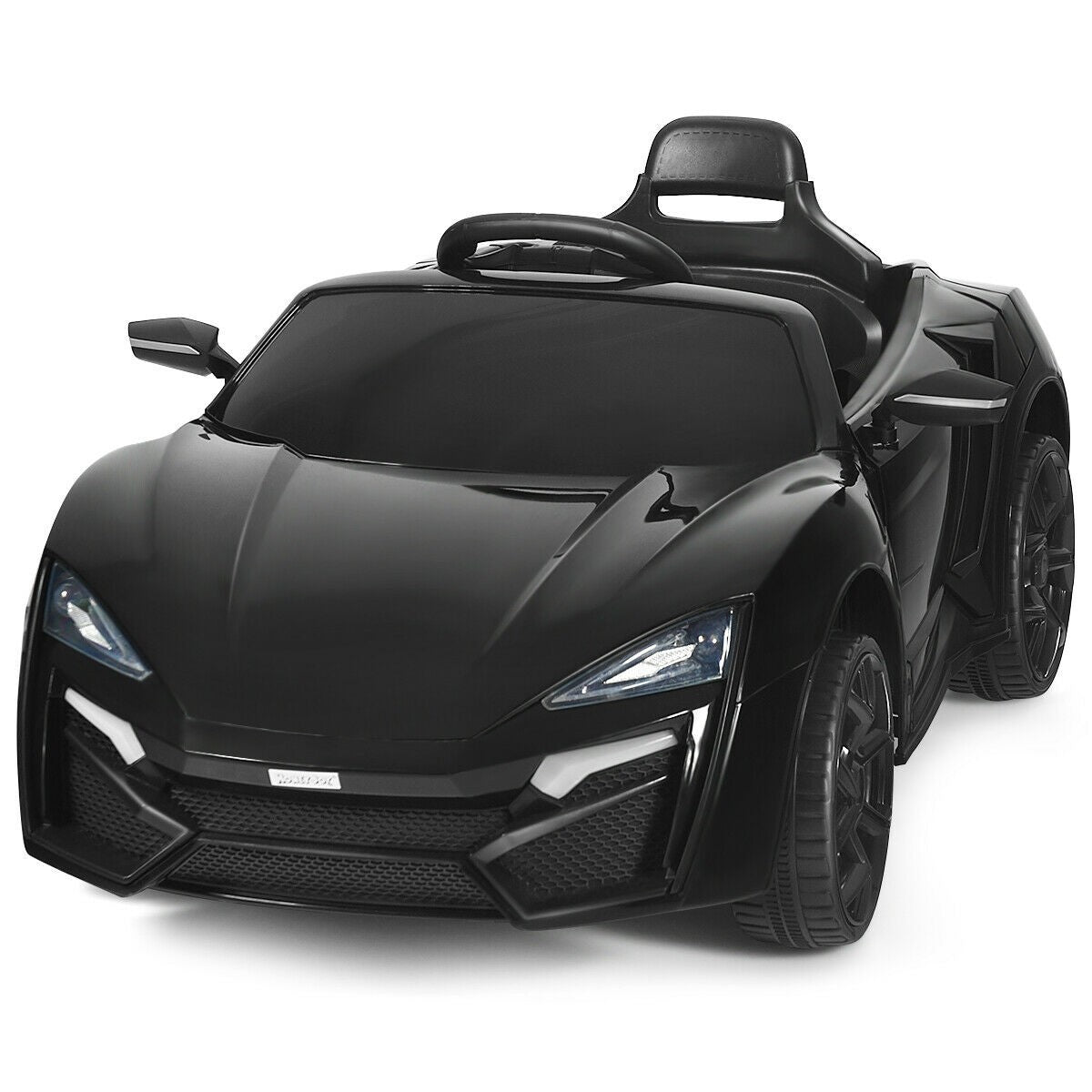 Costzon Ride on Car, 12V Battery Powered Electric Vehicle w/ Manual & 2.4G Remote Control Modes