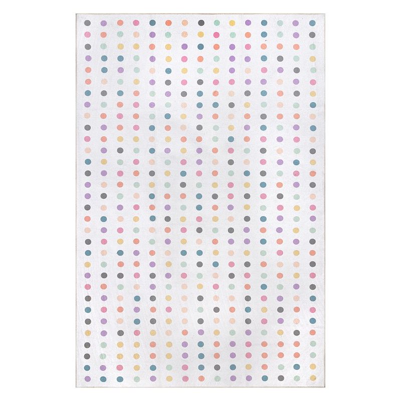 nuLoom Larissa Machine Washable Kids Polka Dot Area Rug