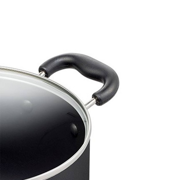 T fal 12qt Stock Pot With Lid Simply Cook Nonstick Cookware Black